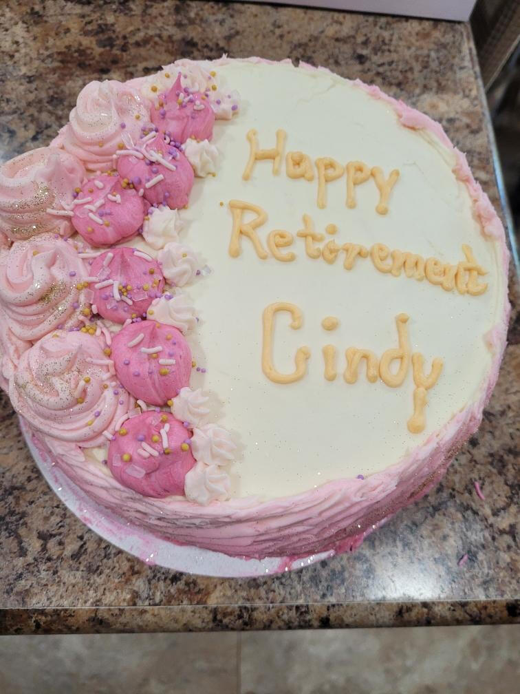 Cindy&#39;s Retirement Cake