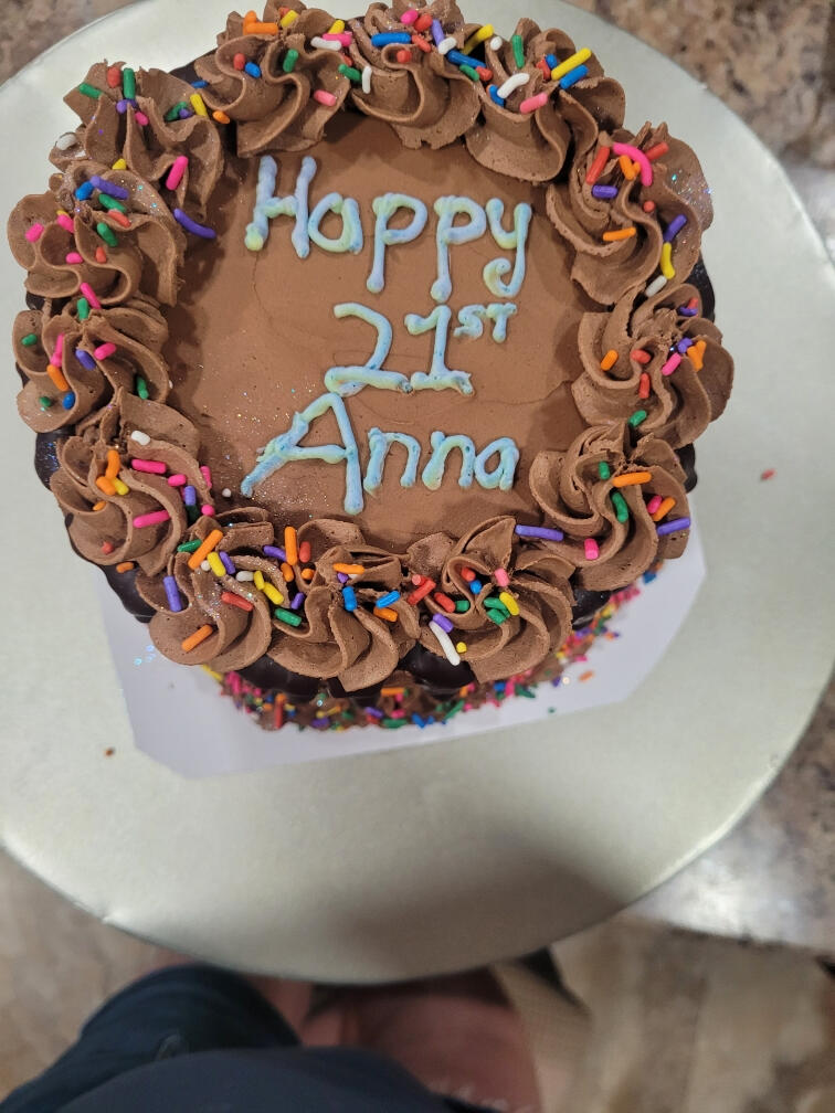 Anna 21st Birthday Cake